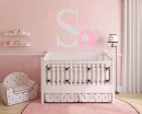 Elephant with Customised Name & Monogram  Wall Decal For Nursery